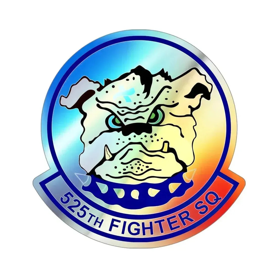 525th Fighter Squadron (U.S. Air Force) Holographic STICKER Die-Cut Vinyl Decal 4 Inch Holographic - The Sticker Space
