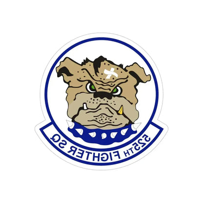 525th Fighter Squadron (U.S. Air Force) REVERSE PRINT Transparent Die-Cut STICKER 6 Inch Die-Cut Transparent - The Sticker Space