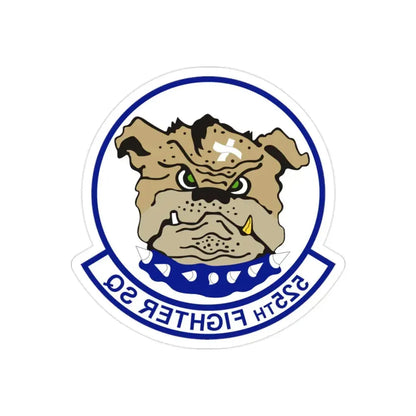 525th Fighter Squadron (U.S. Air Force) REVERSE PRINT Transparent Die-Cut STICKER - The Sticker Space