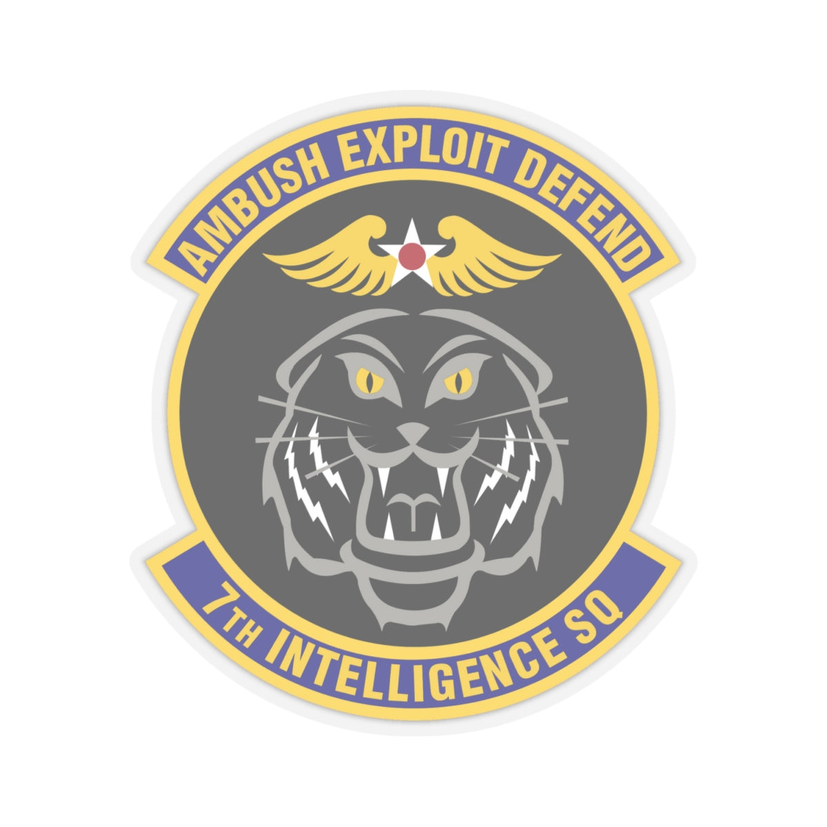 7th Intelligence Squadron (U.S. Air Force) STICKER Vinyl Kiss-Cut Decal