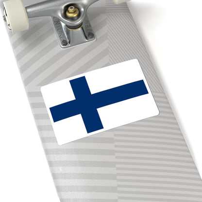 Flag of Finland (Finland) STICKER Vinyl Kiss-Cut Decal