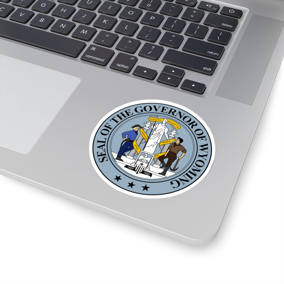 Seal of the Governor of Wyoming - STICKER Vinyl Kiss-Cut Decal