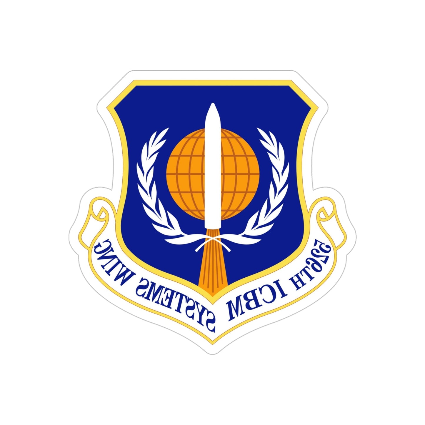 526th ICBM Systems Wing (U.S. Air Force) REVERSE PRINT Transparent STICKER-4 Inch-The Sticker Space