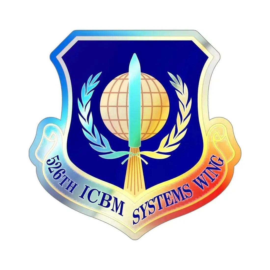 526th ICBM Systems Wing (U.S. Air Force) Holographic STICKER Die-Cut Vinyl Decal 5 Inch Holographic - The Sticker Space