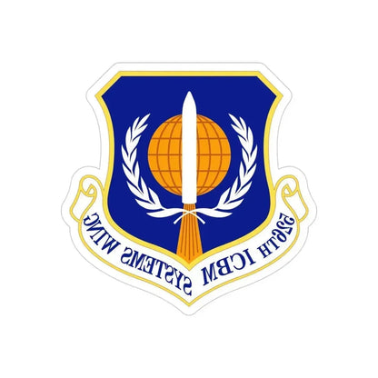 526th ICBM Systems Wing (U.S. Air Force) REVERSE PRINT Transparent Die-Cut STICKER 4 Inch Die-Cut Transparent - The Sticker Space