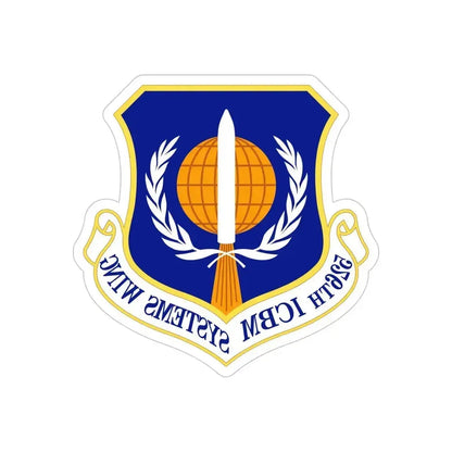 526th ICBM Systems Wing (U.S. Air Force) REVERSE PRINT Transparent Die-Cut STICKER 5 Inch Die-Cut Transparent - The Sticker Space