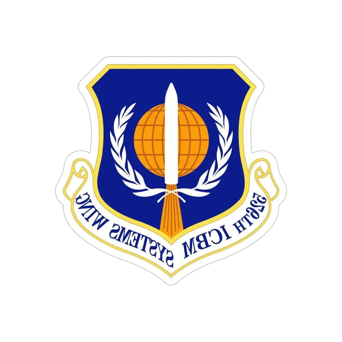 526th ICBM Systems Wing (U.S. Air Force) REVERSE PRINT Transparent Die-Cut STICKER - The Sticker Space