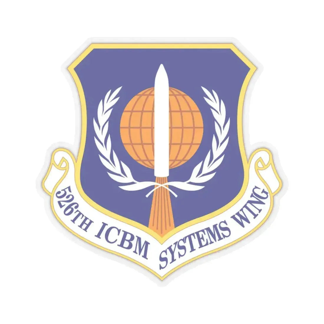 526th ICBM Systems Wing (U.S. Air Force) STICKER Vinyl Kiss-Cut Decal 3 Inch Transparent - The Sticker Space