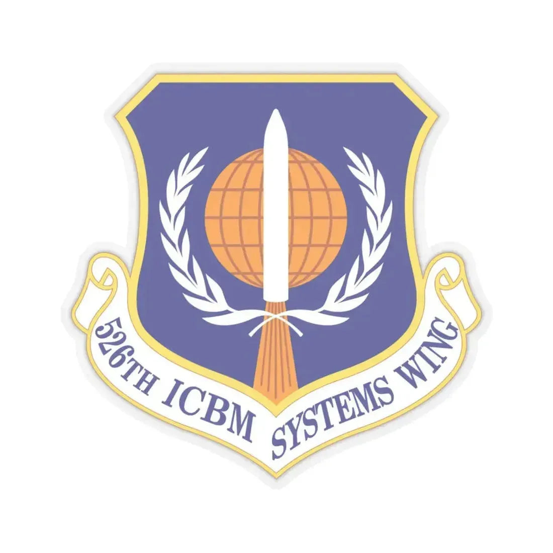 526th ICBM Systems Wing (U.S. Air Force) STICKER Vinyl Kiss-Cut Decal 4 Inch Transparent - The Sticker Space
