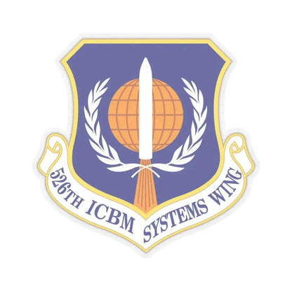 526th ICBM Systems Wing (U.S. Air Force) STICKER Vinyl Kiss-Cut Decal 4 Inch Transparent - The Sticker Space