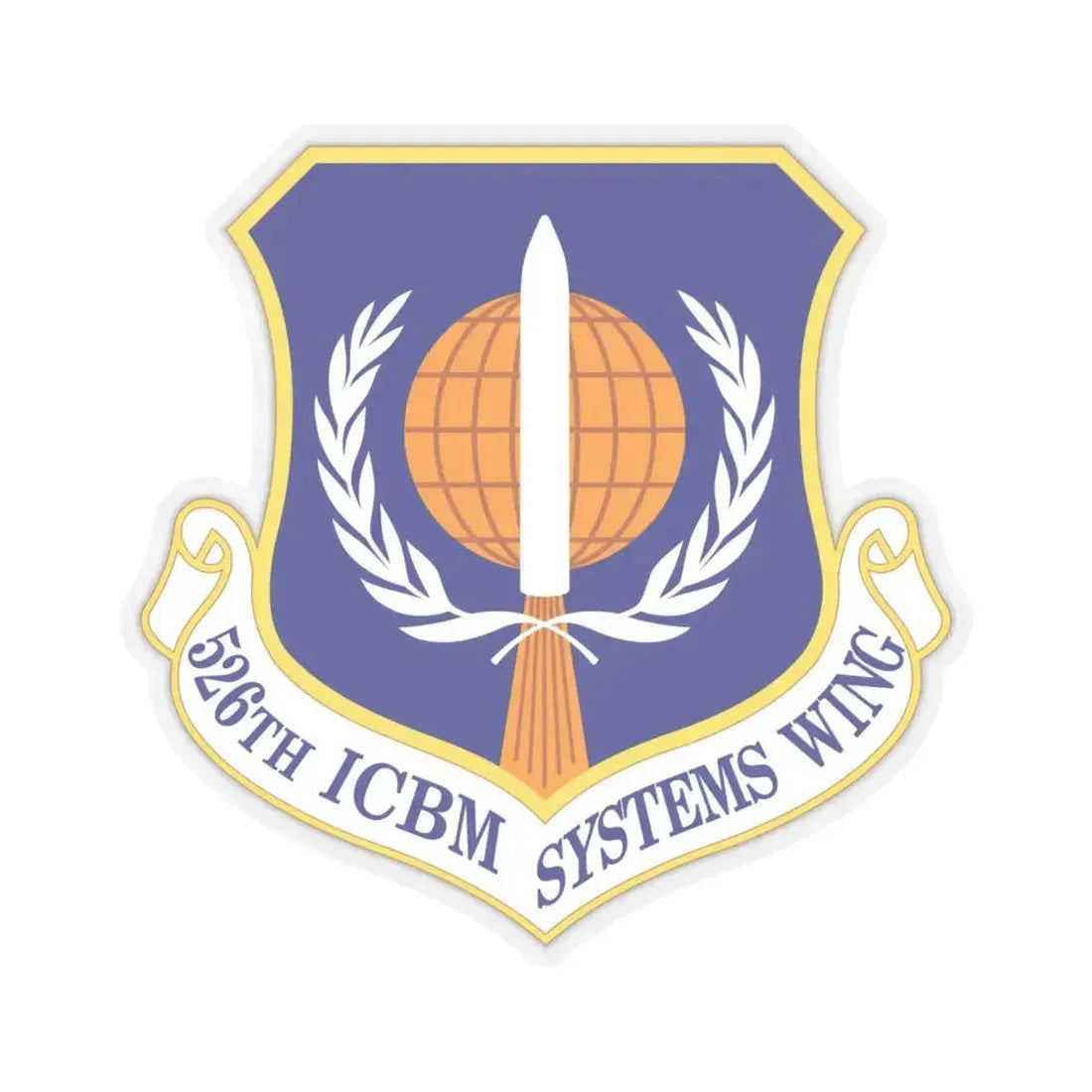 526th ICBM Systems Wing (U.S. Air Force) STICKER Vinyl Kiss-Cut Decal 6 Inch Transparent - The Sticker Space
