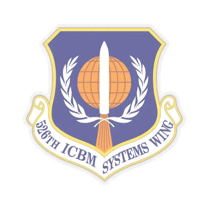 526th ICBM Systems Wing (U.S. Air Force) STICKER Vinyl Kiss-Cut Decal 6 Inch Transparent - The Sticker Space