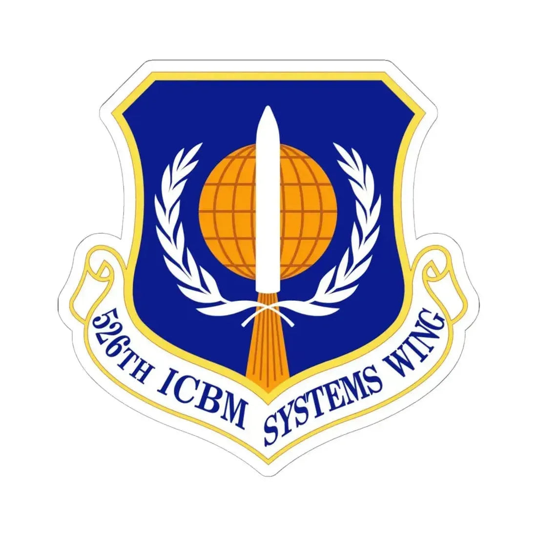 526th ICBM Systems Wing (U.S. Air Force) STICKER Vinyl Kiss-Cut Decal 6 Inch White - The Sticker Space