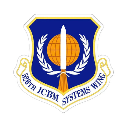 526th ICBM Systems Wing (U.S. Air Force) STICKER Vinyl Kiss-Cut Decal 6 Inch White - The Sticker Space