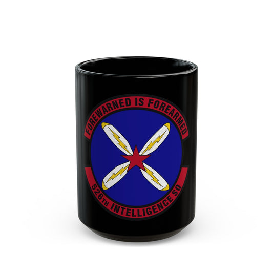 526th Intelligence Squadron (U.S. Air Force) Black Coffee Mug-15oz-The Sticker Space