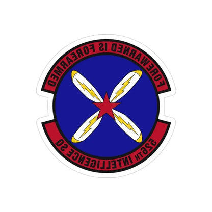 526th Intelligence Squadron (U.S. Air Force) REVERSE PRINT Transparent Die-Cut STICKER - The Sticker Space