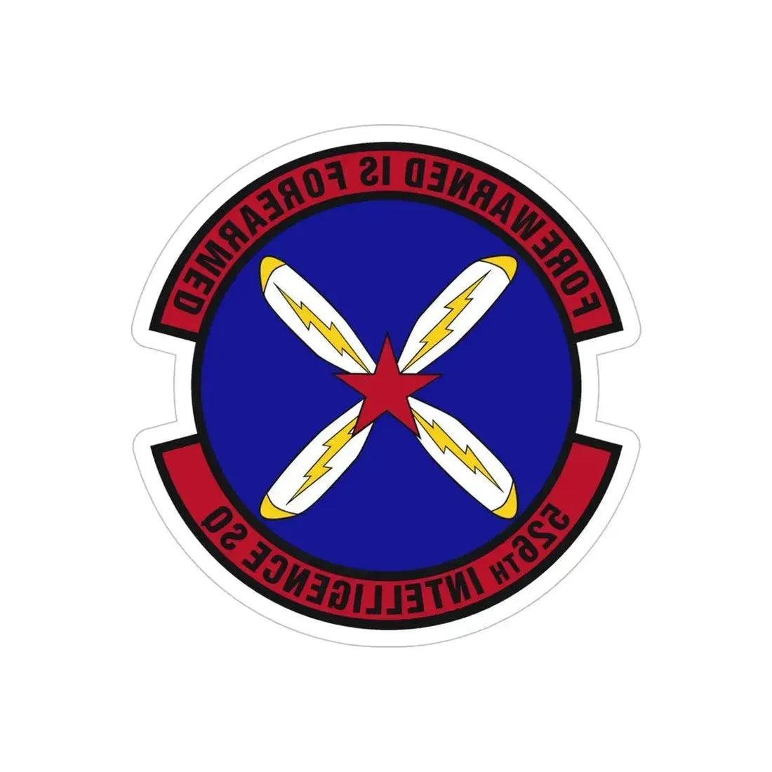 526th Intelligence Squadron (U.S. Air Force) REVERSE PRINT Transparent Die-Cut STICKER - The Sticker Space