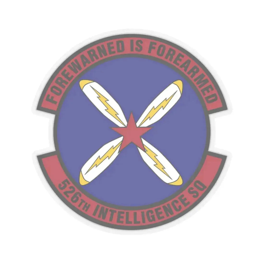 526th Intelligence Squadron (U.S. Air Force) STICKER Vinyl Kiss-Cut Decal 2 Inch Transparent - The Sticker Space