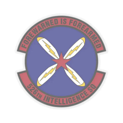 526th Intelligence Squadron (U.S. Air Force) STICKER Vinyl Kiss-Cut Decal 2 Inch Transparent - The Sticker Space