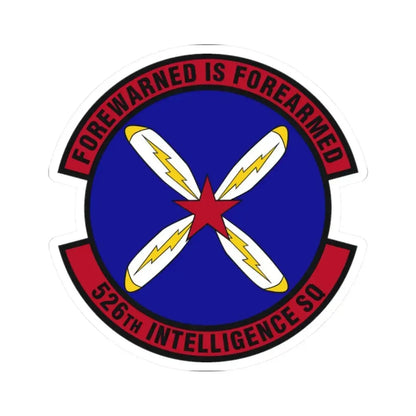 526th Intelligence Squadron (U.S. Air Force) STICKER Vinyl Kiss-Cut Decal 2 Inch White - The Sticker Space