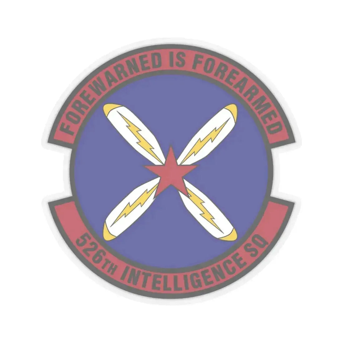 526th Intelligence Squadron (U.S. Air Force) STICKER Vinyl Kiss-Cut Decal 3 Inch Transparent - The Sticker Space