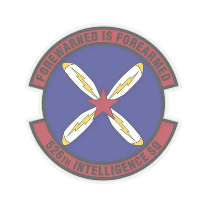 526th Intelligence Squadron (U.S. Air Force) STICKER Vinyl Kiss-Cut Decal 3 Inch Transparent - The Sticker Space