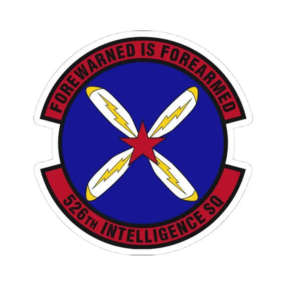 526th Intelligence Squadron (U.S. Air Force) STICKER Vinyl Kiss-Cut Decal 4 Inch White - The Sticker Space