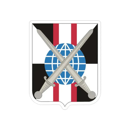 527 Military Intelligence Battalion 2 (U.S. Army) REVERSE PRINT Transparent Die-Cut STICKER 2 Inch Die-Cut Transparent - The Sticker Space