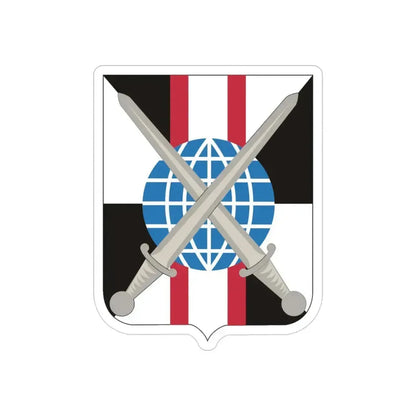 527 Military Intelligence Battalion 2 (U.S. Army) REVERSE PRINT Transparent Die-Cut STICKER 3 Inch Die-Cut Transparent - The Sticker Space