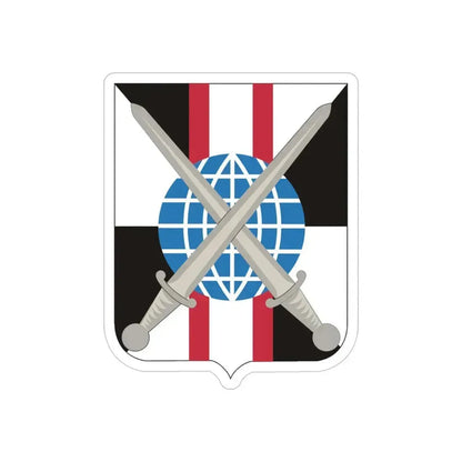 527 Military Intelligence Battalion 2 (U.S. Army) REVERSE PRINT Transparent Die-Cut STICKER 4 Inch Die-Cut Transparent - The Sticker Space