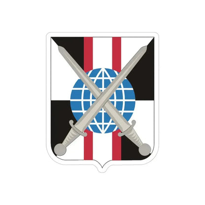 527 Military Intelligence Battalion 2 (U.S. Army) REVERSE PRINT Transparent Die-Cut STICKER 5 Inch Die-Cut Transparent - The Sticker Space