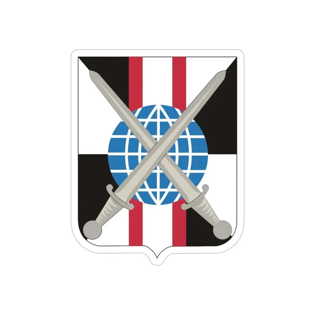 527 Military Intelligence Battalion 2 (U.S. Army) REVERSE PRINT Transparent Die-Cut STICKER - The Sticker Space