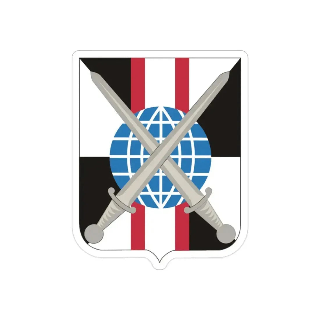 527 Military Intelligence Battalion 2 (U.S. Army) REVERSE PRINT Transparent Die-Cut STICKER - The Sticker Space