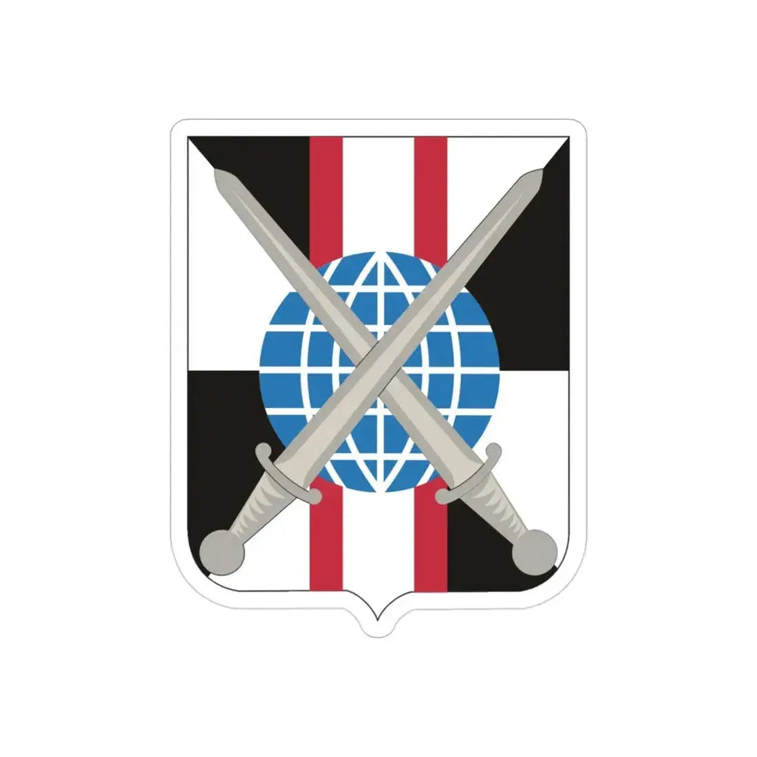 527 Military Intelligence Battalion 2 (U.S. Army) REVERSE PRINT Transparent Die-Cut STICKER - The Sticker Space