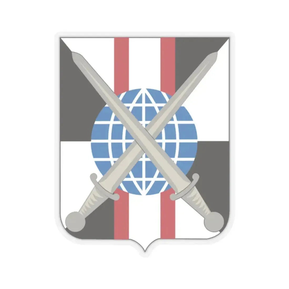 527 Military Intelligence Battalion 2 (U.S. Army) STICKER Vinyl Kiss-Cut Decal 2 Inch Transparent - The Sticker Space