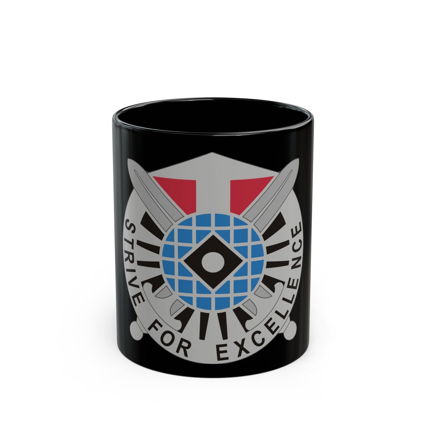 527 Military Intelligence Battalion (U.S. Army) Black Coffee Mug-11oz-The Sticker Space