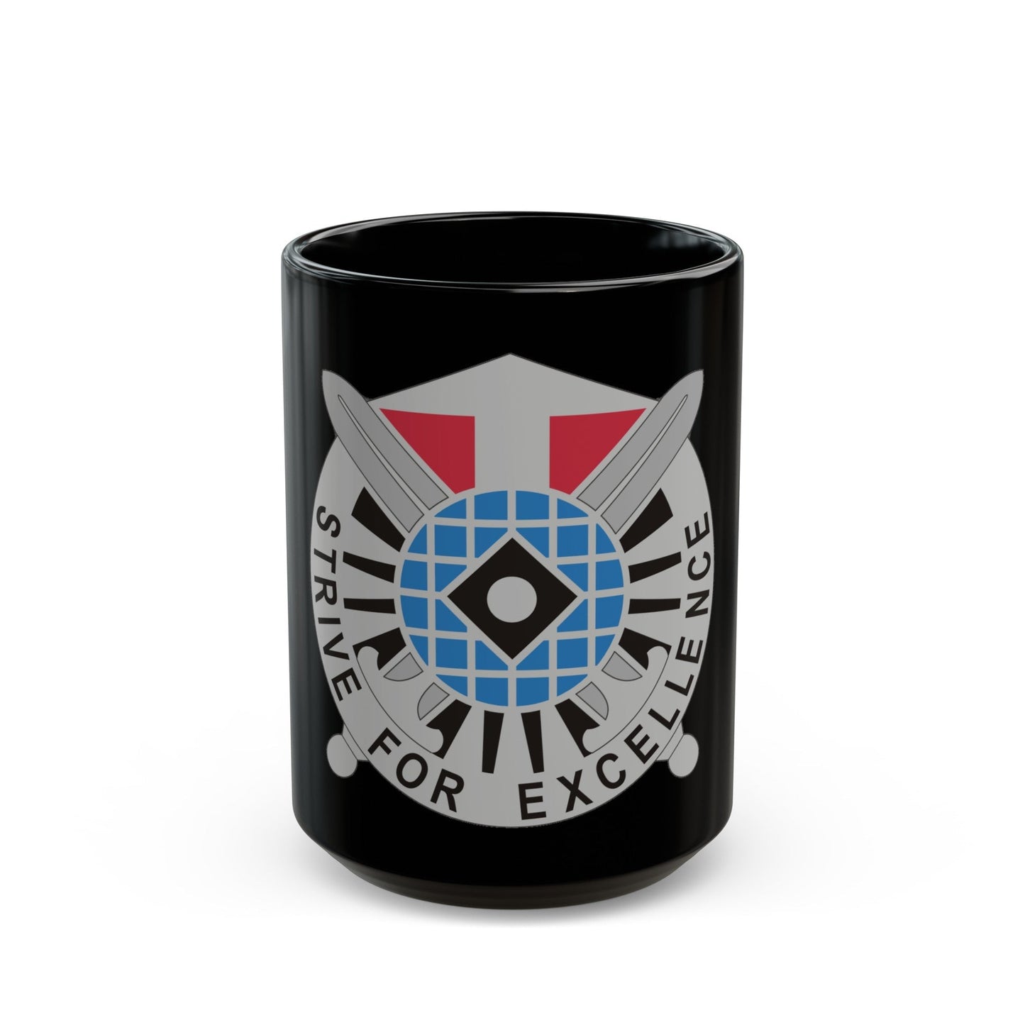 527 Military Intelligence Battalion (U.S. Army) Black Coffee Mug-15oz-The Sticker Space