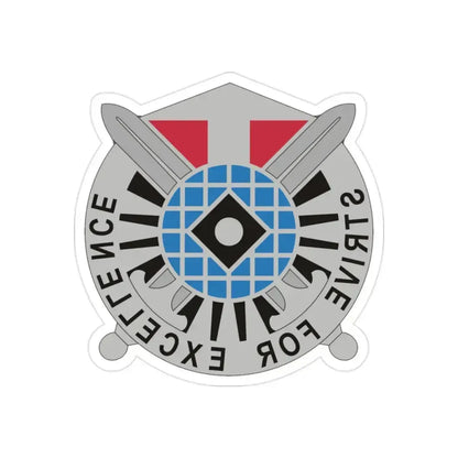 527 Military Intelligence Battalion (U.S. Army) REVERSE PRINT Transparent Die-Cut STICKER 2 Inch Die-Cut Transparent - The Sticker Space