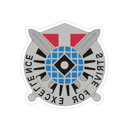 527 Military Intelligence Battalion (U.S. Army) REVERSE PRINT Transparent Die-Cut STICKER 6 Inch Die-Cut Transparent - The Sticker Space