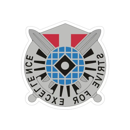 527 Military Intelligence Battalion (U.S. Army) REVERSE PRINT Transparent Die-Cut STICKER - The Sticker Space