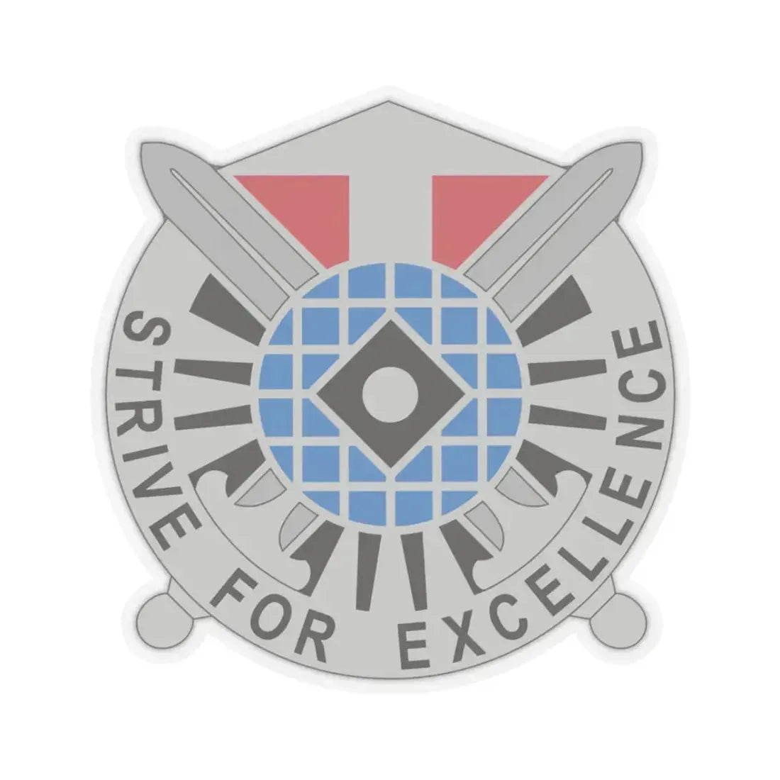 527 Military Intelligence Battalion (U.S. Army) STICKER Vinyl Kiss-Cut Decal 3 Inch Transparent - The Sticker Space