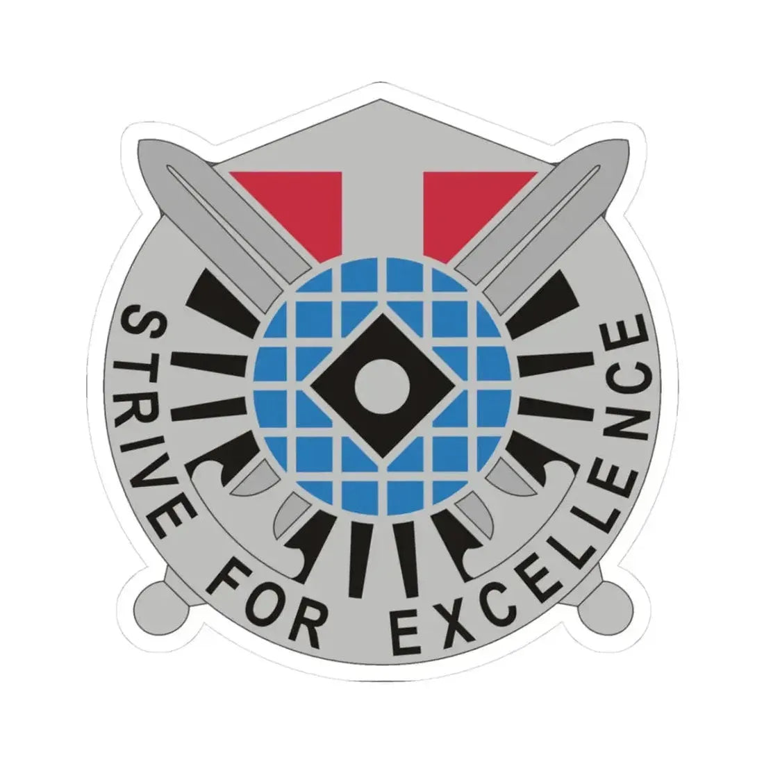 527 Military Intelligence Battalion (U.S. Army) STICKER Vinyl Kiss-Cut Decal 3 Inch White - The Sticker Space