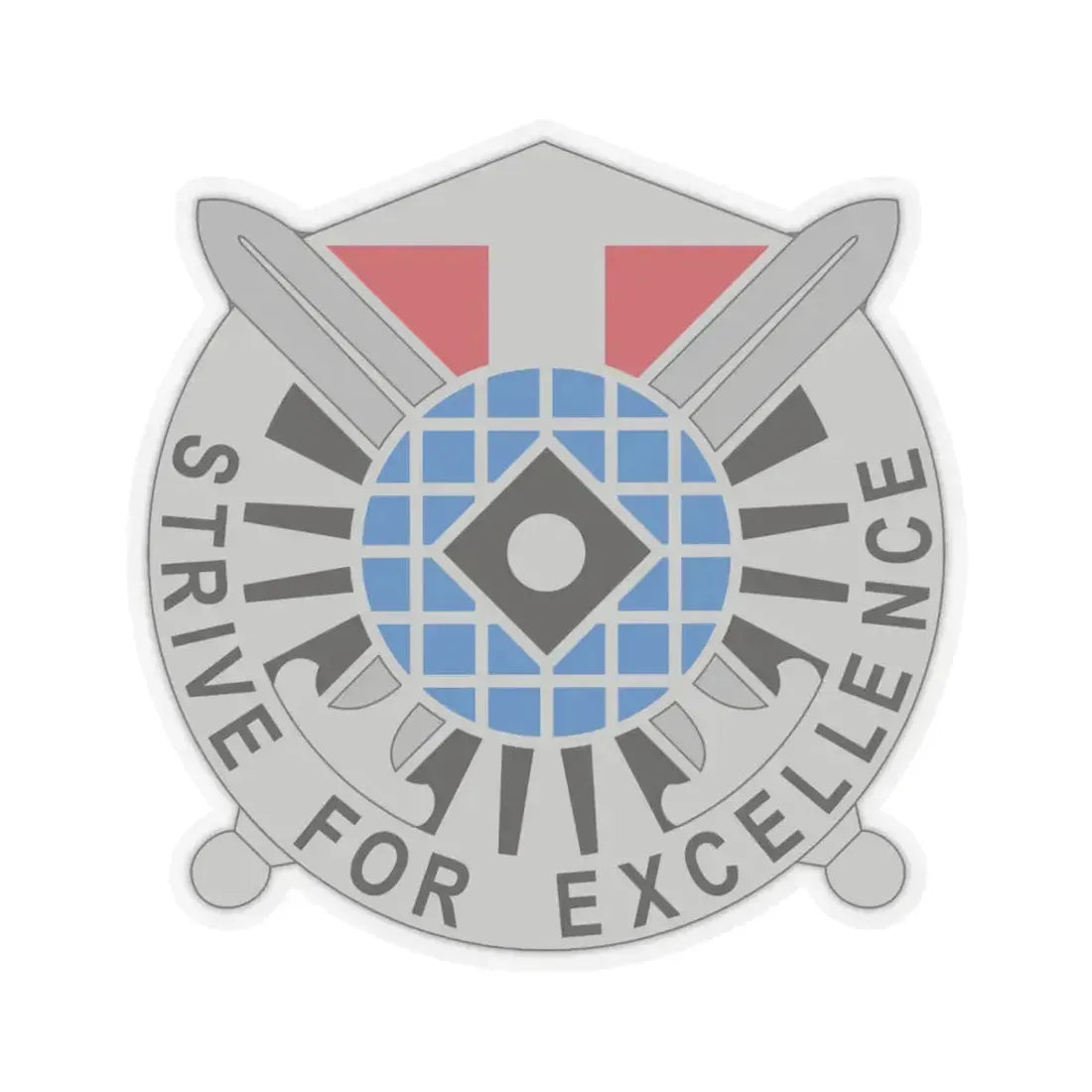 527 Military Intelligence Battalion (U.S. Army) STICKER Vinyl Kiss-Cut Decal 6 Inch Transparent - The Sticker Space