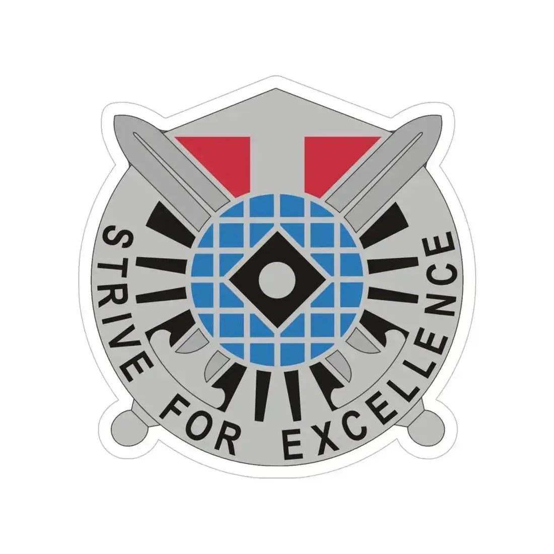 527 Military Intelligence Battalion (U.S. Army) Transparent STICKER Die-Cut Vinyl Decal 5 Inch - The Sticker Space