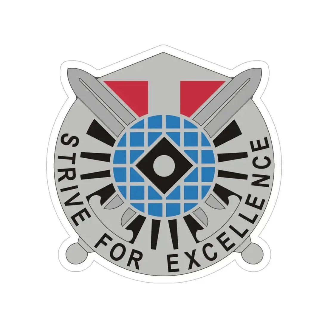 527 Military Intelligence Battalion (U.S. Army) Transparent STICKER Die-Cut Vinyl Decal 5 Inch - The Sticker Space