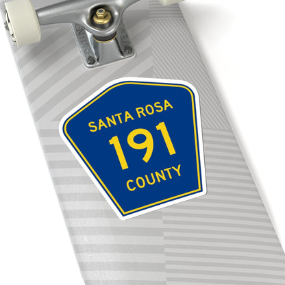 Santa Rosa County 191 (Florida) (Road Sign) STICKER Vinyl Kiss-Cut Decal