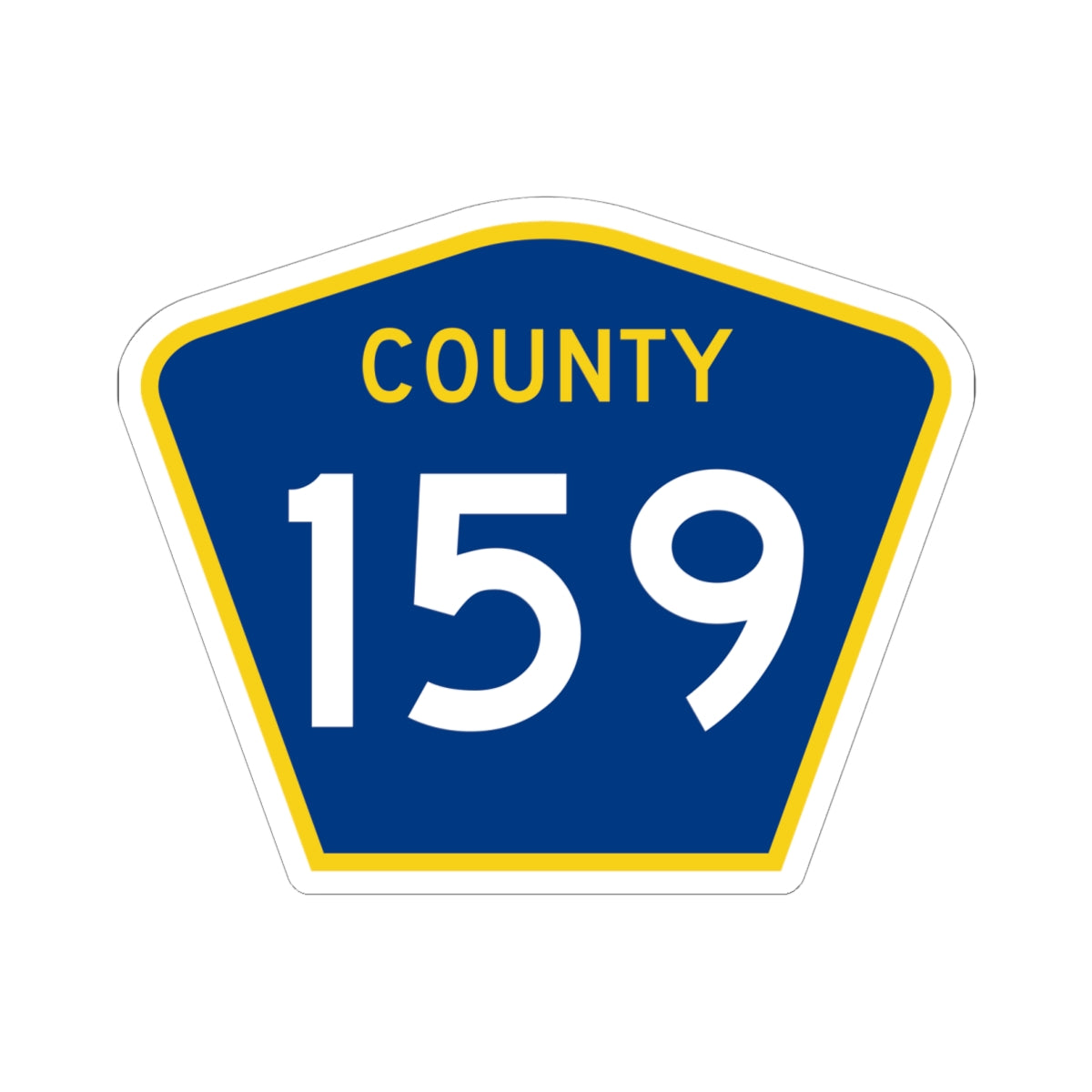 County 159 MN (Minnesota) (Road Sign) STICKER Vinyl Kiss-Cut Decal