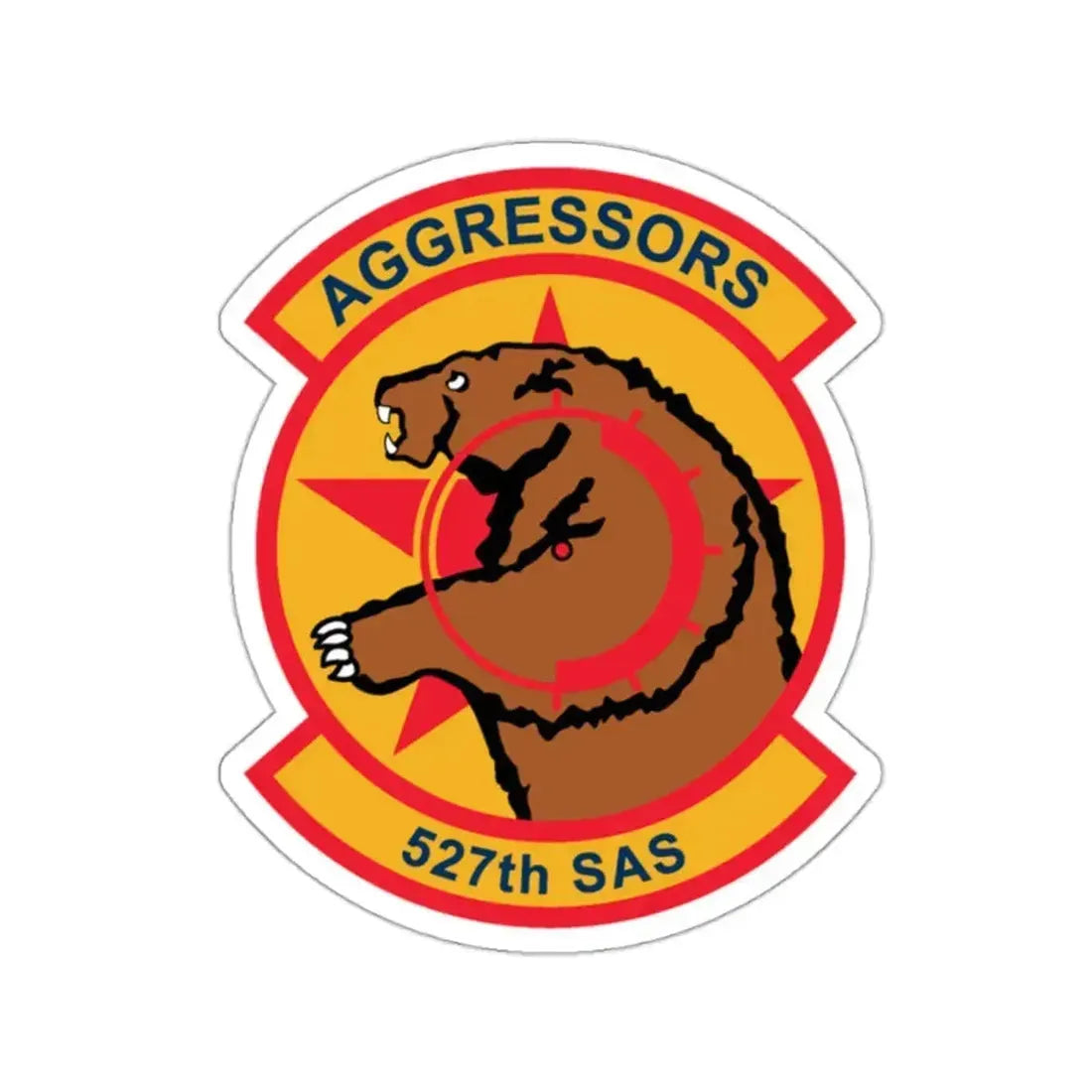 527TH SAS AGRESSORS (U.S. Air Force) STICKER Vinyl Die-Cut Decal 2 Inch - The Sticker Space