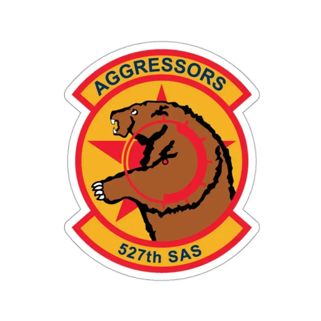 527TH SAS AGRESSORS (U.S. Air Force) STICKER Vinyl Die-Cut Decal - The Sticker Space