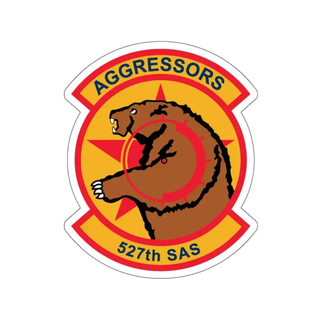 527TH SAS AGRESSORS (U.S. Air Force) STICKER Vinyl Die-Cut Decal - The Sticker Space